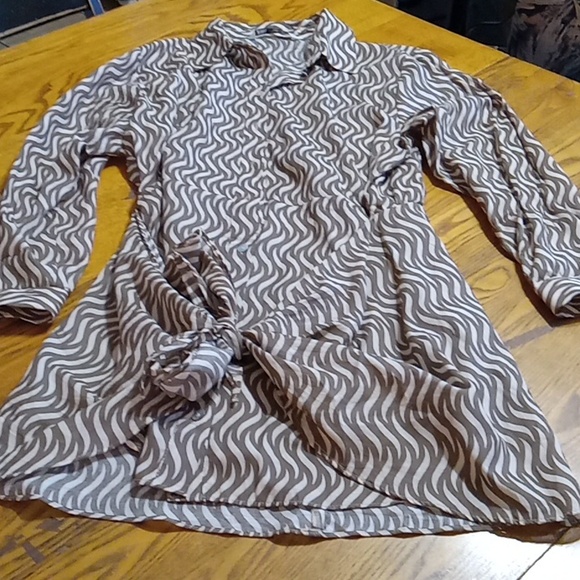 ZARA Womens LARGE SHEER DRESS Preowned Sleeves USED Casual Party Summer Vacation - Picture 1 of 9